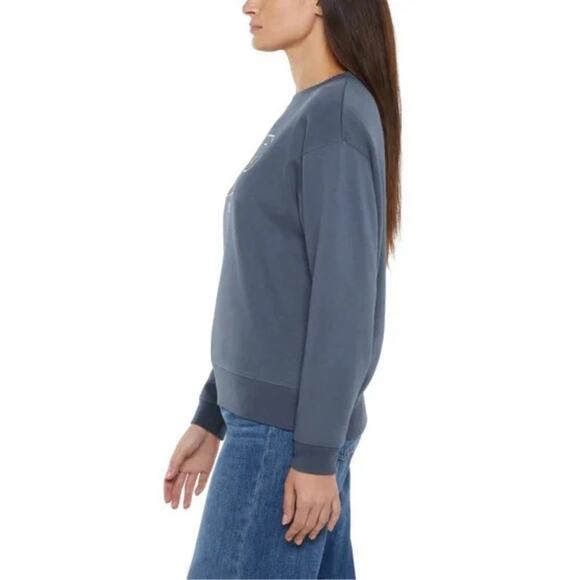 Gap Women's Logo Crewneck Sweatshirt, Blue (Vintage Indigo), (Size M) NWT - Picture 3 of 11